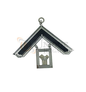 Masonic Craft Lodge Officer Past Master Collar Jewel Silver